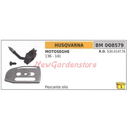 Tubetto pescante olio HUSQVARNA per motosega 136 141 008579 | Newgardenstore.eu