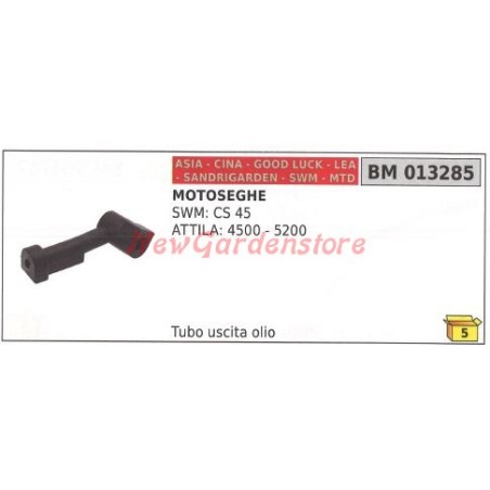 Tubo de vaciado de aceite ASIA para motosierra SWM CS 45 ATTILA 4500 5200 013285 | Newgardenstore.eu