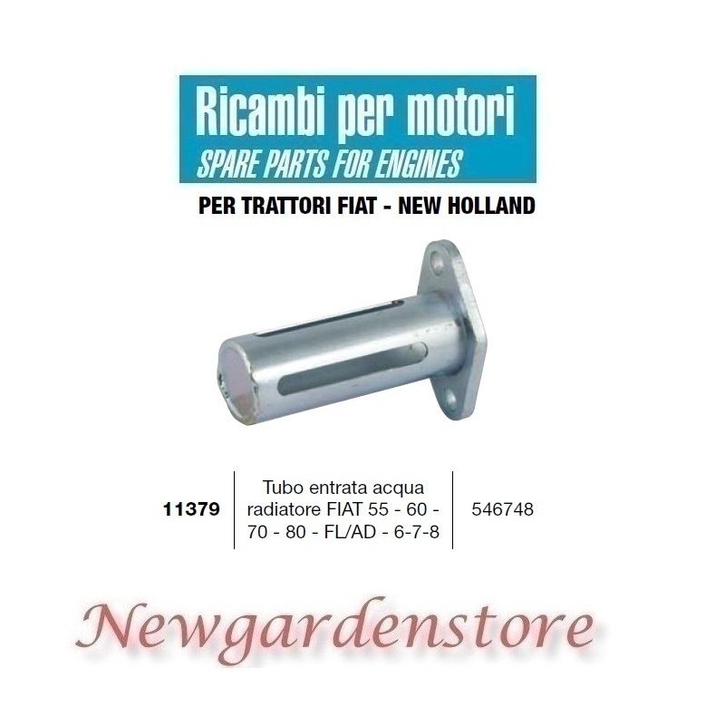 Manguera agua radiador 11379 compatible tractor FIAT 55 60 70 80 6 7 8 546748