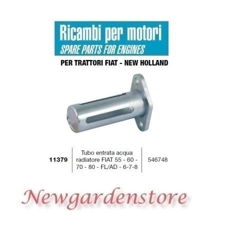 Manguera agua radiador 11379 compatible tractor FIAT 55 60 70 80 6 7 8 546748 | Newgardenstore.eu