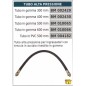 Tuyau haute pression pour lubrificateurs de chenilles en acier recouvert de PVC 500 mm