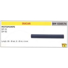 Benzinschlauch DUCAR DP 25 - DP 40 Motorpumpe Länge 66mm Außen Ø  8mm 038574