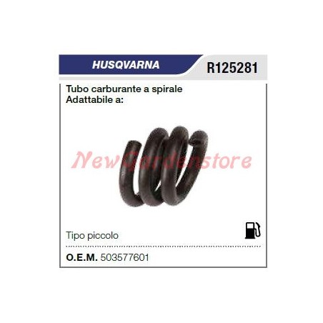 HUSQVARNA spiral fuel tube chainsaw R125281 | Newgardenstore.eu