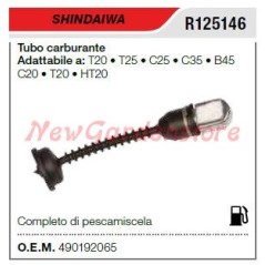 Fuel line SHINDAIWA brushcutter T20 T25 R125146 | Newgardenstore.eu
