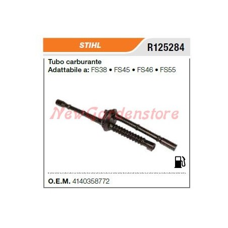 STIHL chainsaw FS38 FS45 FS46 FS55 R125284 fuel hose | Newgardenstore.eu