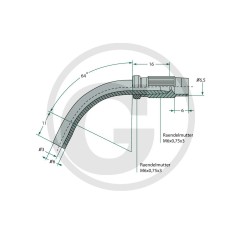 Tubo intermedio para cables flexibles UNIVERSAL 27270317 | Newgardenstore.eu