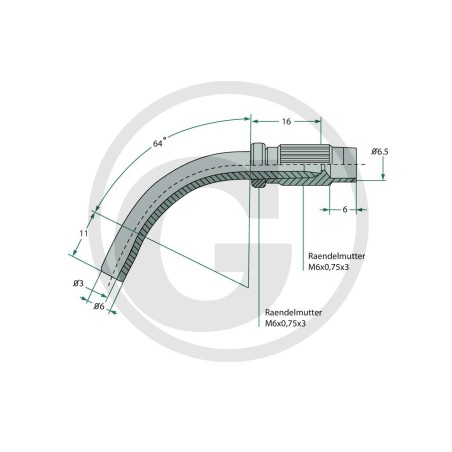 Tube intermédiaire pour câbles flexibles UNIVERSAL 27270317