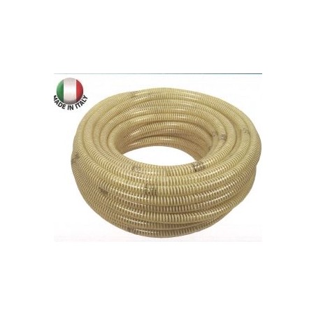 Tubo irrigazione uso alimentare spiralato atossico in PVC 25 mt Øinterno 20 mm | Newgardenstore.eu