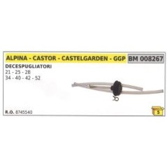 ALPINA - CASTELGARDEN 21 - 25 - 28 brushcutter blower tube 8745540