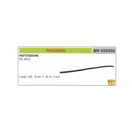 Passe-tube PROGREEN tronçonneuse PG 3612 longueur 235mm Ø extérieur 5mm 029350 | Newgardenstore.eu