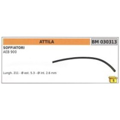 ATTILA AEB 900 Gebläseschlauch Länge 211 mm Außen-Ø  5,3 mm 030313