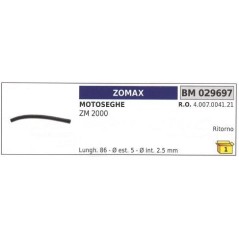 ZOMAX Kettensäge ZM 2000 Rücklaufschlauch 029697