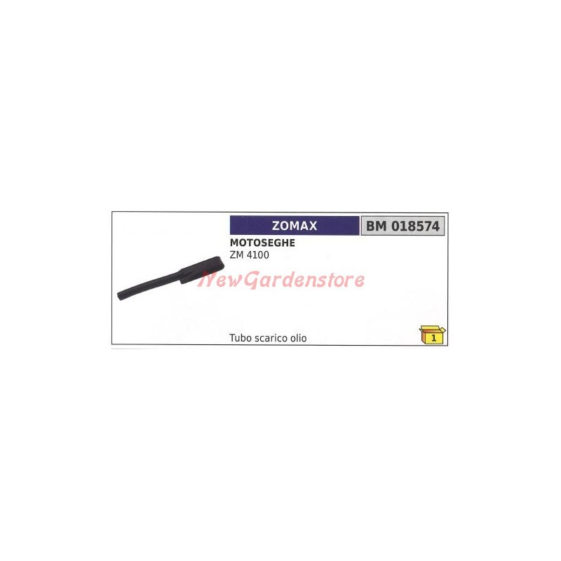 Tuyau de vidange d'huile ZOMAX pour tronçonneuse ZM 4100 018574