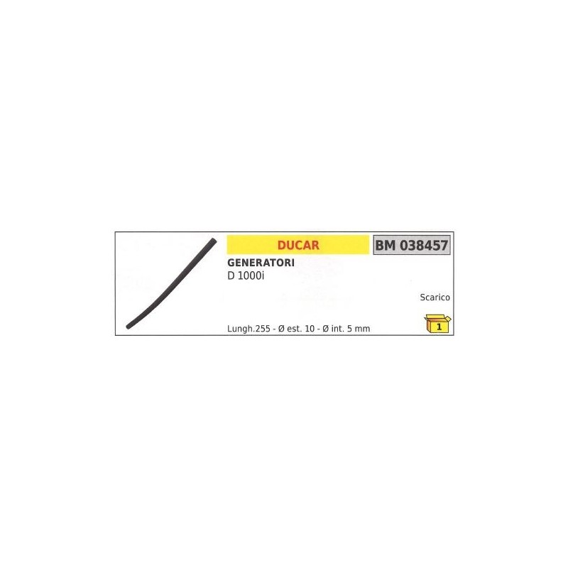 Tubo sfiato DUCAR generatore D 1000i 038457