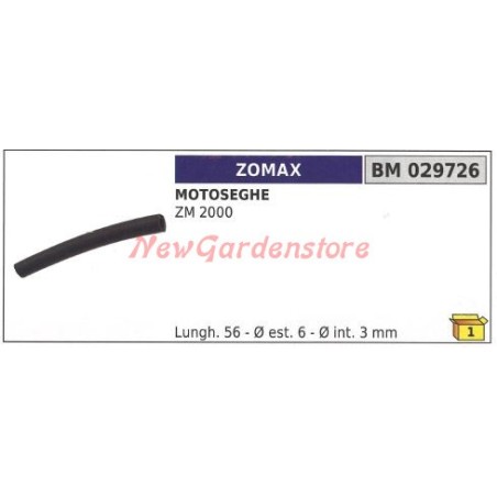 Tuyau d'huile ZOMAX pour tronçonneuse ZM 2000 029726 | Newgardenstore.eu