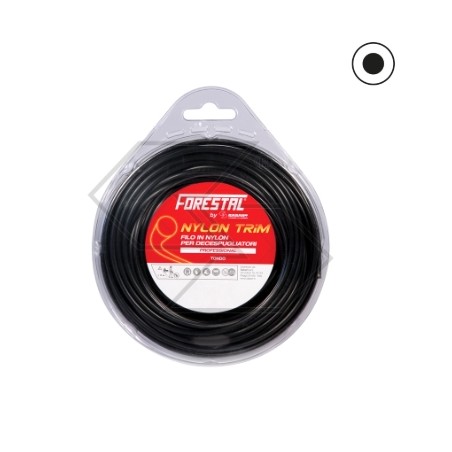 Cable de desbrozadora FORESTAL de sección redonda Ø 2,4 mm longitud de cable 15 m | Newgardenstore.eu