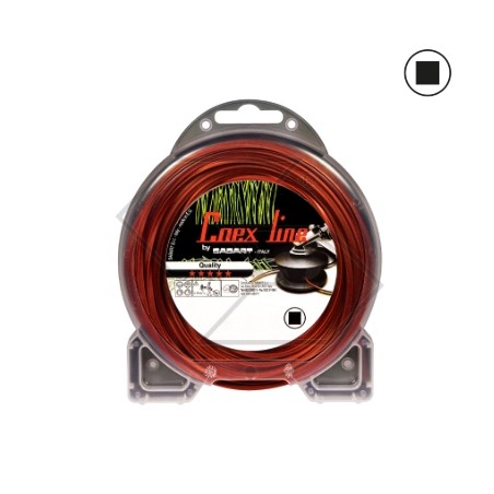 COEX LINE débroussailleuse fil à valve carré Ø 2.5 mm longueur 12 m | Newgardenstore.eu