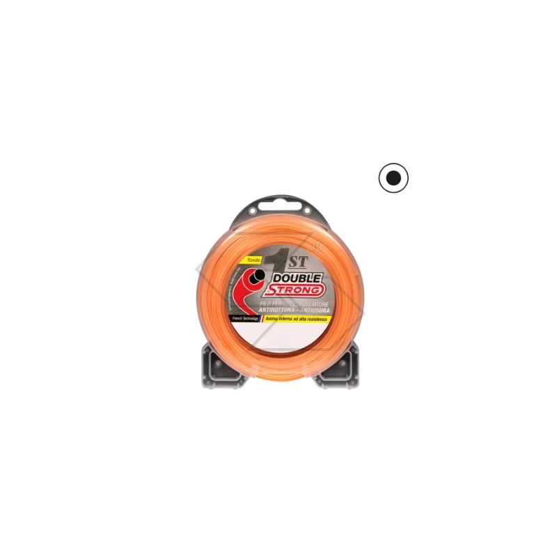 DUBLE STRONG brushcutter wire valving round cross section Ø 2.7mm length 12.2m