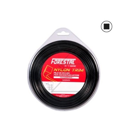 FORESTAL wire valving for brushcutter square section Ø 3.0 mm length 50 m | Newgardenstore.eu