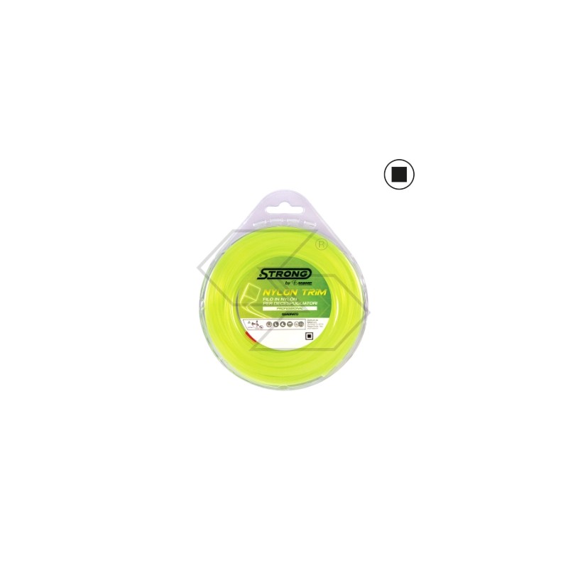 Valva filo per decespugliatore STRONG sezione quadra Ø 2.4 mm lunghezza 15 m