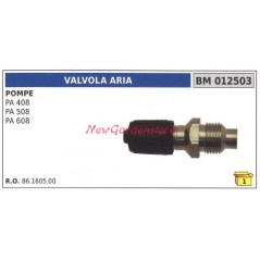 Air valve UNIVERSAL Bertolini pump PA 408 508 608 012503 | Newgardenstore.eu