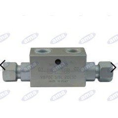 Block valve 3/8" double acting 12L connections AMA 04202 | Newgardenstore.eu