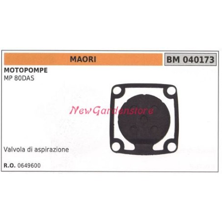 MAORI motopompe MP 80DAS vanne d'aspiration 040173 | Newgardenstore.eu