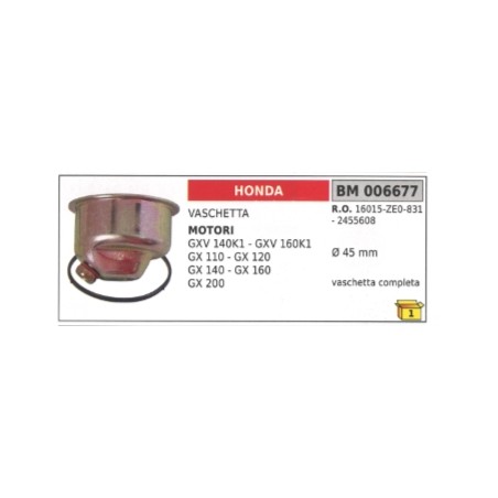 Komplette Ölwanne HONDA Motor Rasenmäher GXV140K1 GXV110 GXV140 GXV160 Ø 45mm | Newgardenstore.eu