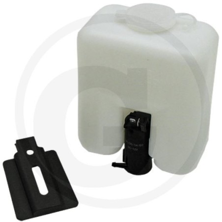 Universal washer fluid tank with pump holder for agricultural tractor | Newgardenstore.eu