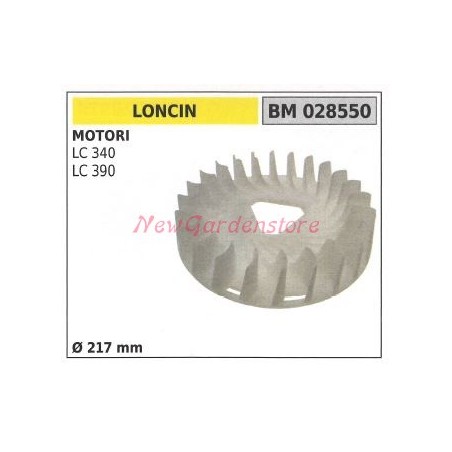 Ventilador magnético motor LONCIN LC 340 390 Ø 217mm 028550 | Newgardenstore.eu
