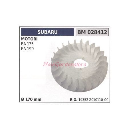 Ventola in plastica SUBARU motore EA 175 190 Ø170mm 028412 | Newgardenstore.eu