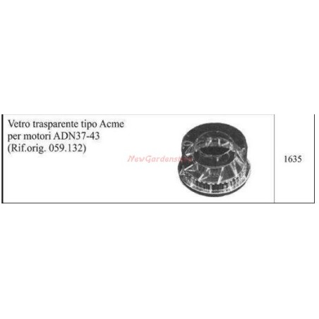 ACME Klarglas für Schreittraktor ADN37-43 1635 | Newgardenstore.eu