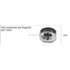 Vetro trasparente per motocoltivatore RUGGERINI 1684 | Newgardenstore.eu