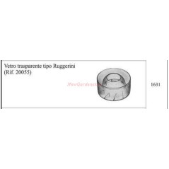 Vetro trasparente RUGGERINI per motocoltivatore 1631