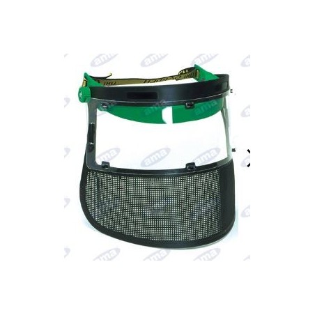Adjustable combined mesh and polycarbonate protective visor ama 13350 | Newgardenstore.eu