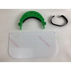 AMA transparent polycarbonate adjustable protective visor 08840C | Newgardenstore.eu