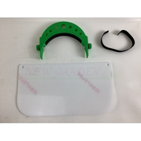 AMA transparent polycarbonate adjustable protective visor 08840C | Newgardenstore.eu