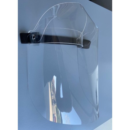 Visiera protettiva trasparente antispruzzo in policarbonato orientabile elastico | Newgardenstore.eu