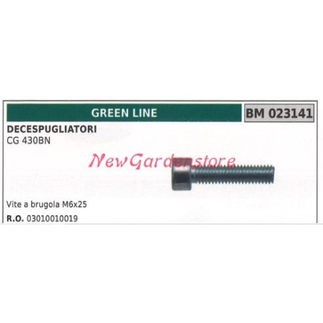 Inbusschraube M6x25 Kegelradpaar GREENLINE Freischneider CG 430BN 023141 | Newgardenstore.eu