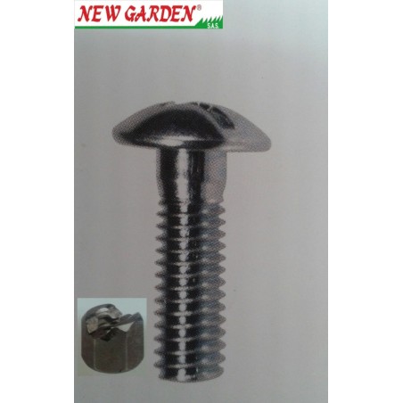 Tornillo corto de fijación de las cuchillas del cortasetos (392416) con tuerca autoblocante (392410) | Newgardenstore.eu