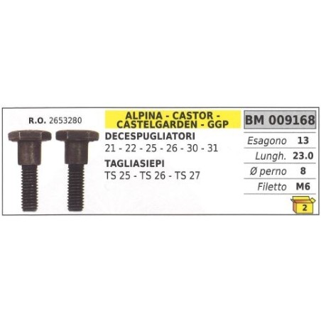 Clutch screw ALPINA brushcutter 21 22 25 26 30 31 hedge trimmer TS25 009168 | Newgardenstore.eu