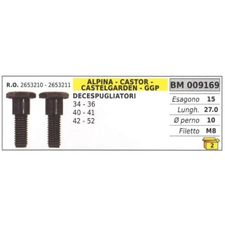 Clutch screw ALPINA brush cutter 34 36 40 41 42 52 009169 | Newgardenstore.eu