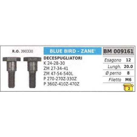 Clutch screw BLUE BIRD brushcutter K 24 28 30 ZM 27 34 41 47 54 540L 009161 | Newgardenstore.eu