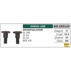 Tornillo de embrague GREEN LINE - MITSUBISHI desbrozadora GL 34S - 43 - 52 TL 33 | Newgardenstore.eu