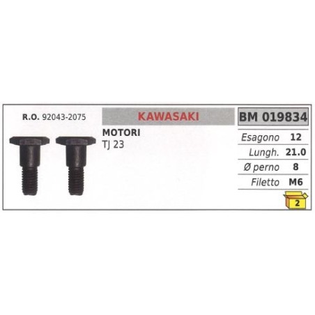 Vis d'embrayage moteur KAWASAKI TJ 23 019834 | Newgardenstore.eu