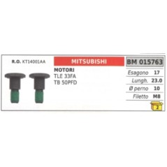 Vis d'embrayage MITSUBISHI taille-haie TLE 33FA TB 50PFD hexagonale 17mm KT14001AA
