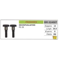 Clutch screw PROGREEN brushcutter PG 26 hexagon 14mm length 26.0mm | Newgardenstore.eu