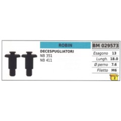 Clutch screw ROBIN brushcutter NB 351 NB 411 hexagon 13mm length 18.0mm | Newgardenstore.eu