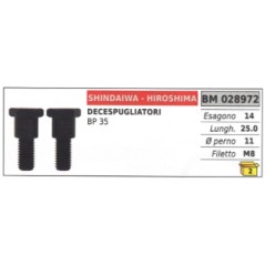 Clutch screw SHINDAIWA brushcutter BP 35 hexagon 14mm Ø  pin 11mm