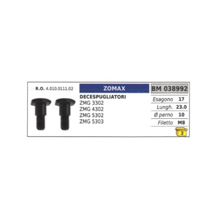 Clutch screw ZOMAX brushcutter trimmer ZMG 3302 ZMG 4302 ZMG 5302 4.010.0111.02 | Newgardenstore.eu